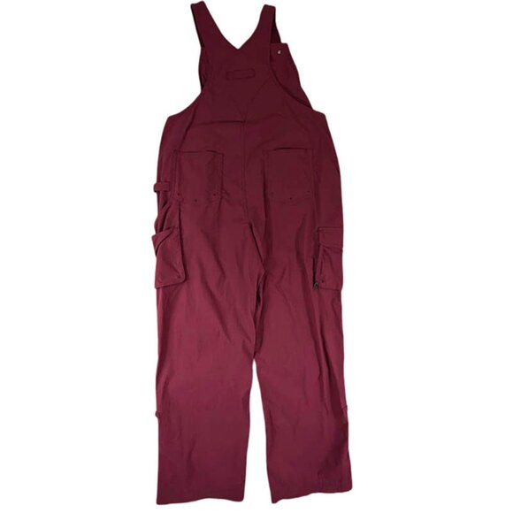 Duluth Trading Heirloom Gardening Bib Overalls Red Burgundy Womens L x 31 - Picture 2 of 16